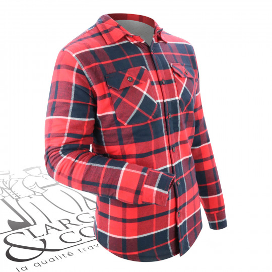 Chemise doublée canadienne rouge
