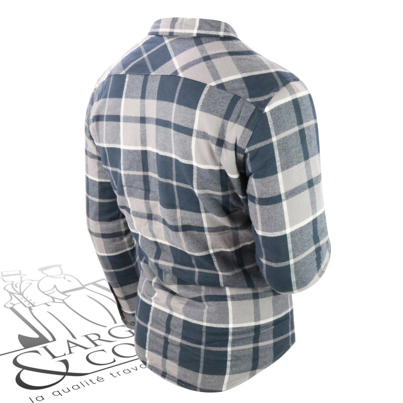 Chemise de travail à carreaux doublée Sherpa
