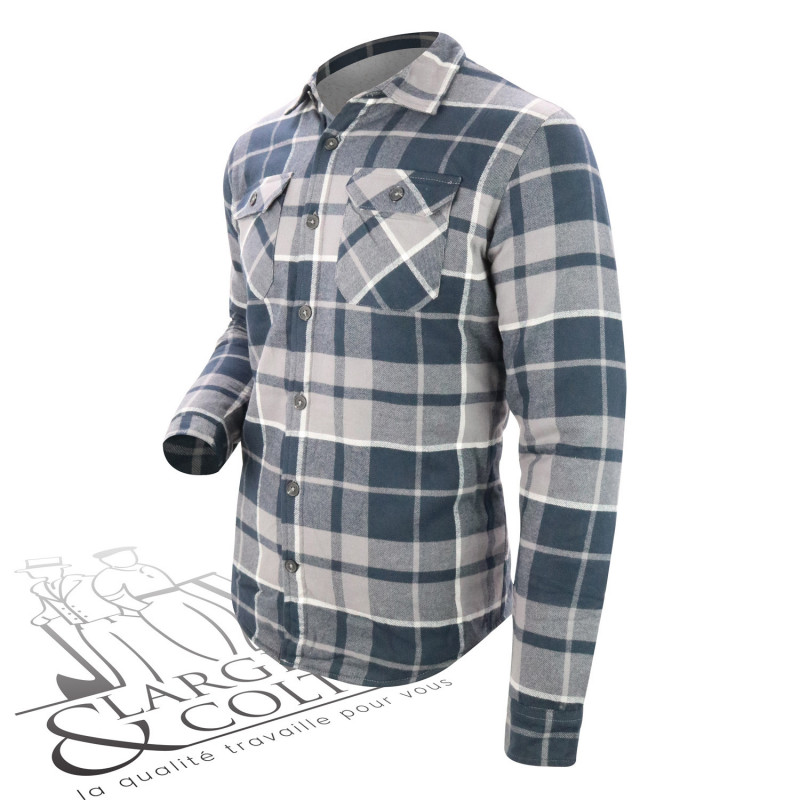 Chemise de travail à carreaux doublée Sherpa