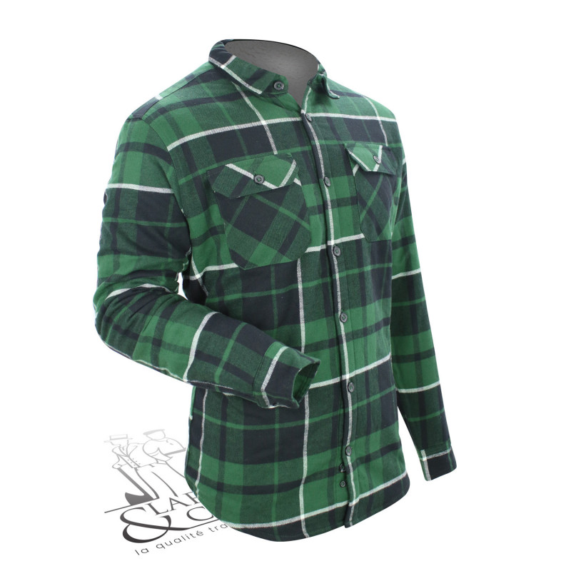 Chemise de travail à carreaux doublée Sherpa
