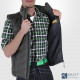 Gilet de travail sans manche Dike Giant brun charbon