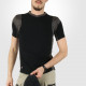 T shirt travail homme Cofra Java anthracite noir