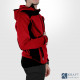 Gilet de travail à capuche Blaklader 4930 rouge noir
