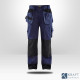 Pantalon artisan bicolore Blaklader marine noir