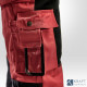Pantalon artisan bicolore Blaklader rouge noir