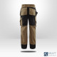 Pantalon artisan bicolore Blaklader beige noir