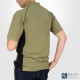 Polo piqué Blaklader vert olive noir