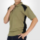 Polo piqué Blaklader vert olive noir