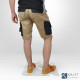 Bermuda de travail FHB Theo beige noir