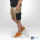 Bermuda de travail FHB Theo beige noir