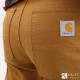 Pantalon de travail Carhartt renforcé marron