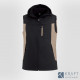 Veste de travail sans manche FHB Justus gris noir