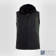 Veste de travail sans manche FHB Justus gris noir