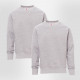 Pack de 2 sweat economique gris chiné