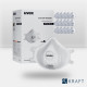 Lot de 15 masques respiratoires avec soupape Uvex FFP3