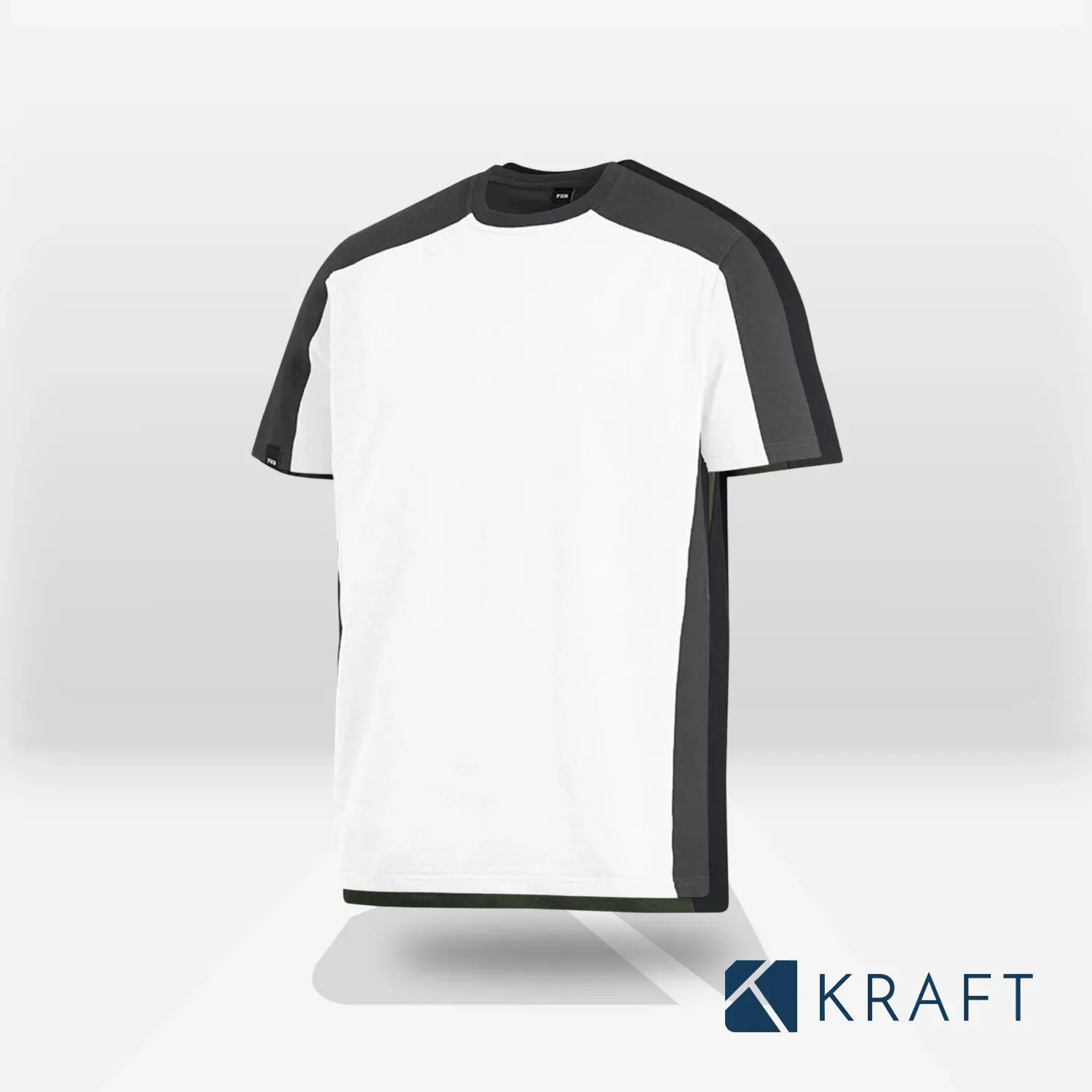 T-shirt de travail bicolore 100% coton FHB Marc