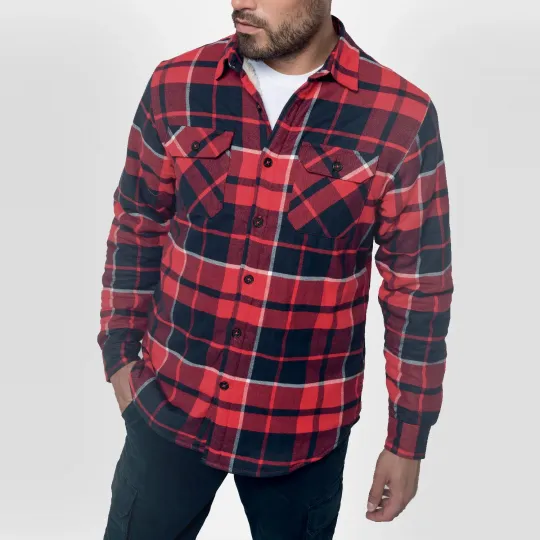Chemise de travail à carreaux doublée Sherpa