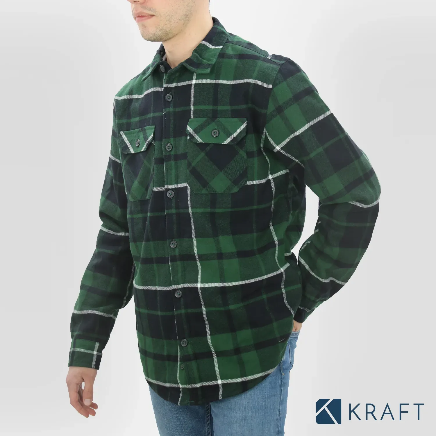 Chemise de travail à carreaux doublée Sherpa