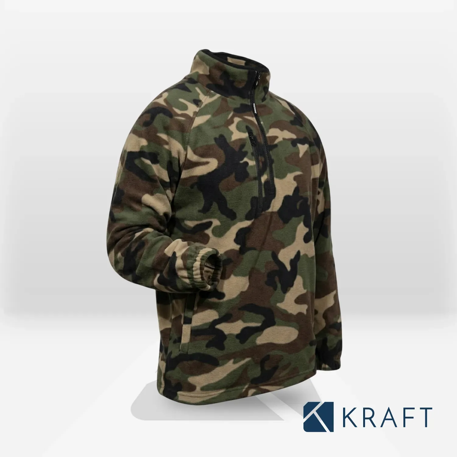 Polaire de travail demi zip économique