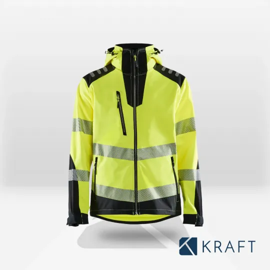 Veste softshell haute visibilité à capuche Blaklader