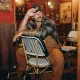 Salopette Carhartt Overall marron - Tissu Cotton Duck