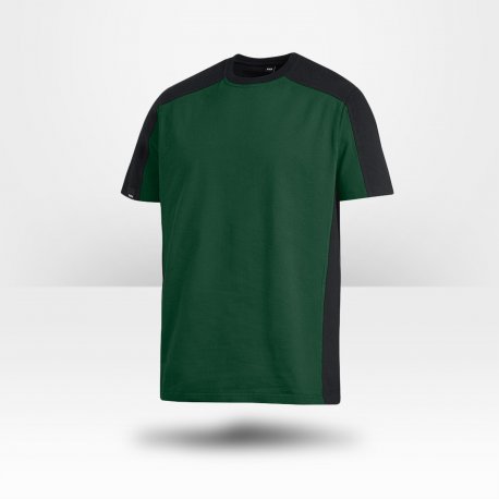T-shirt bicolore 100% coton Marc vert noir