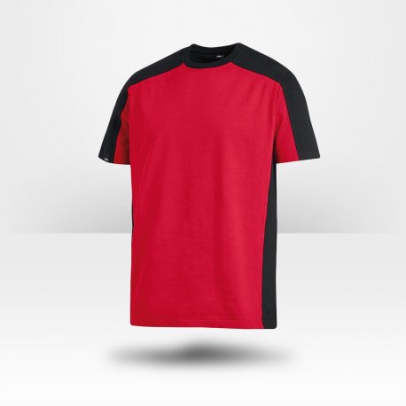 T-shirt bicolore 100% coton Marc rouge