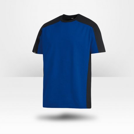 T-shirt bicolore 100% coton Marc bleu