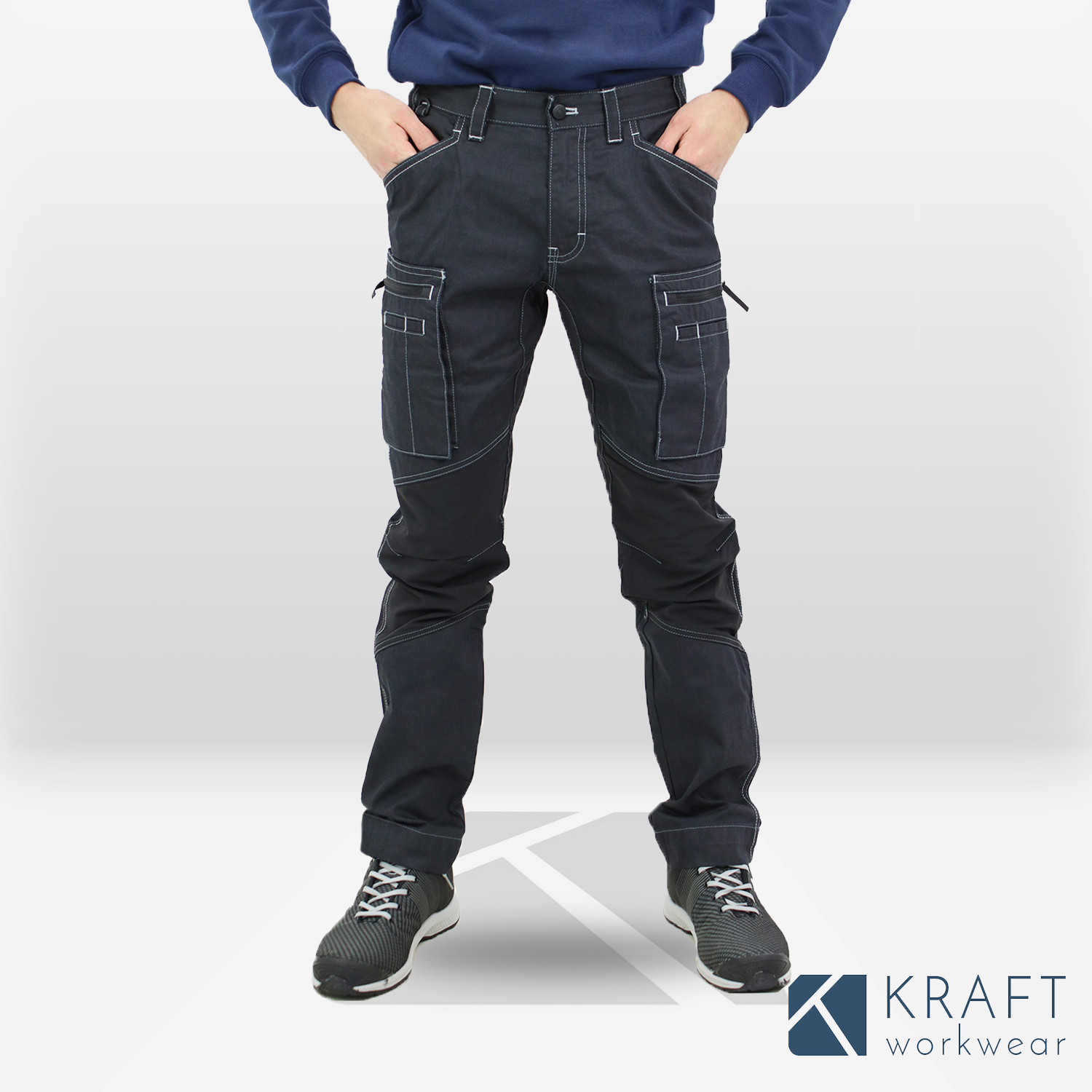Jean de travail stretch Blaklader X1900 Denim - Kraft Workwear