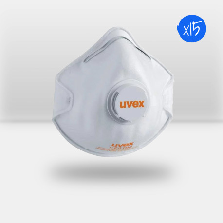 Masque coque respiratoire avec soupape Uvex FFP2