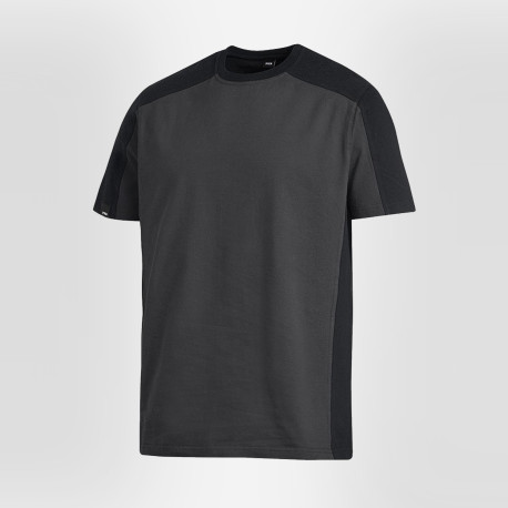T-shirt bicolore 100% coton Marc gris noir