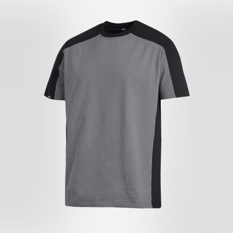 T-shirt bicolore 100% coton Marc gris noir