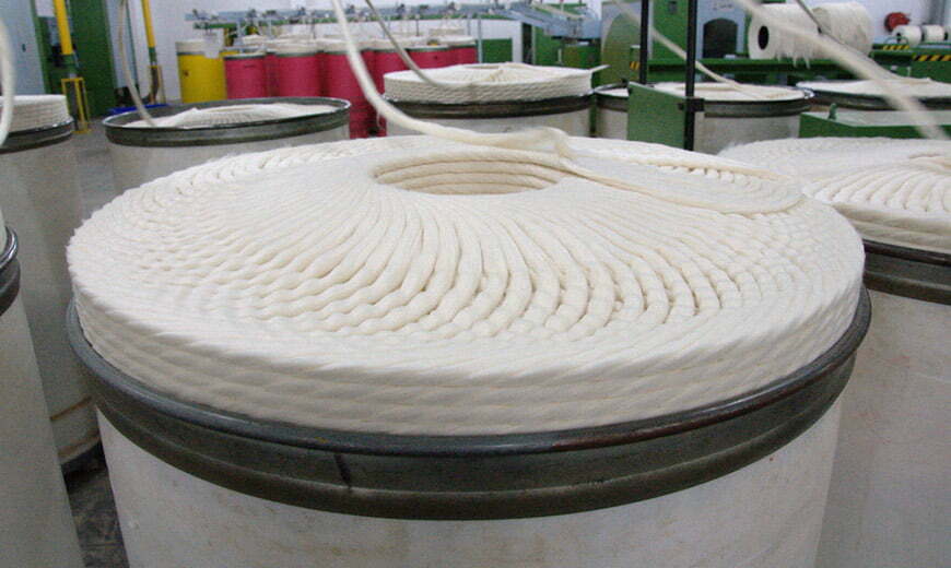 creation d'un fil de coton