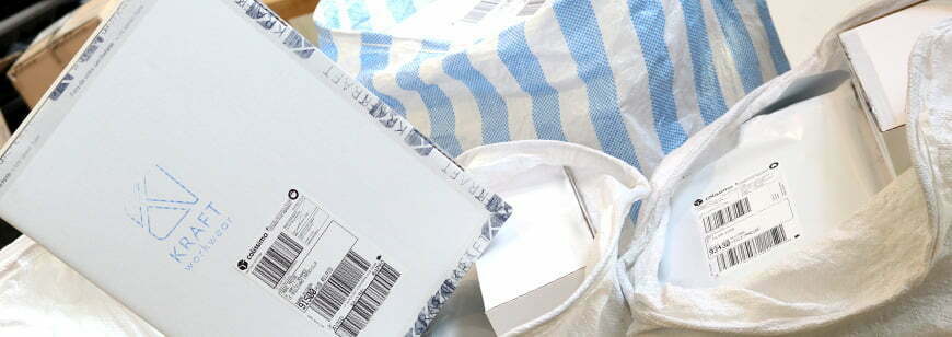 colis en attente d'expedition chez kraft workwear
