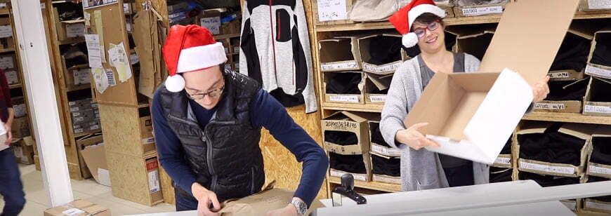 la préparation des colis chez Kraft Workwear
