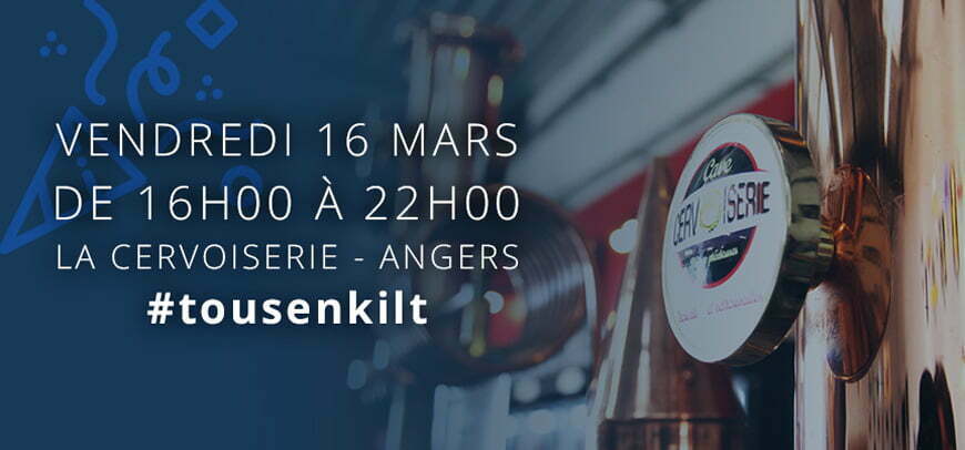 soiree tous en kilt a la cervoiserie pour la saint patrick avec kraft workwear