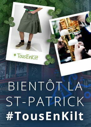 article de blog sur la saint patrick et tous en kilt avec kraft workwear
