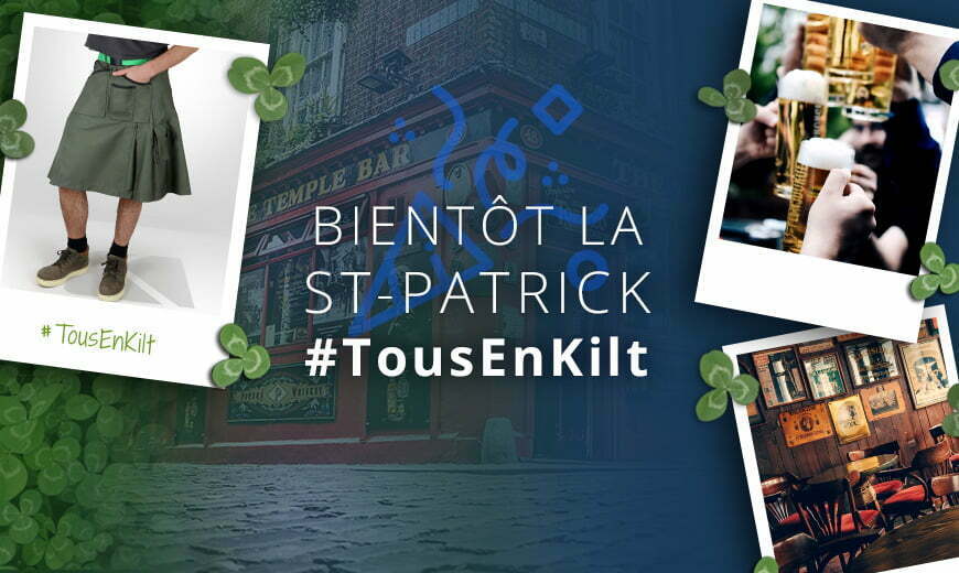 article de blog sur la saint patrick et tous en kilt avec kraft workwear