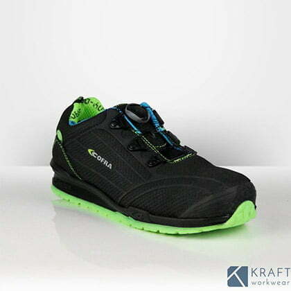 la fermeture boa sur la basket de securite burst de cofra