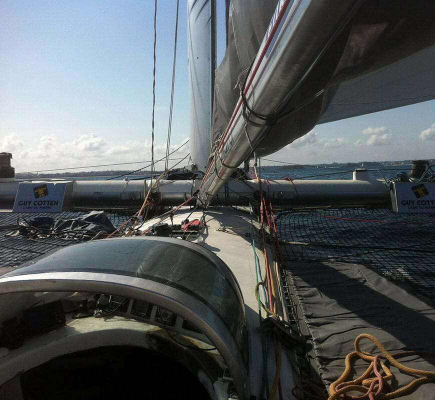 vue d un catamaran de benoit ingenieur marin
